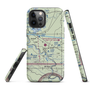 Calico Rock Izard County Airport (37T) VFR Sectional  Tough iPhone Case