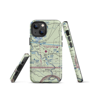 Calico Rock Izard County Airport (37T) VFR Sectional  Tough iPhone Case