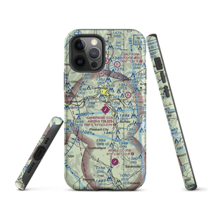 Cambridge Municipal Airport (CDI) VFR Sectional  Tough iPhone Case