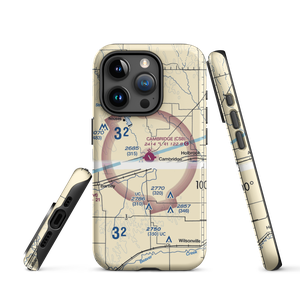 Cambridge Municipal Airport (CSB) VFR Sectional  Tough iPhone Case