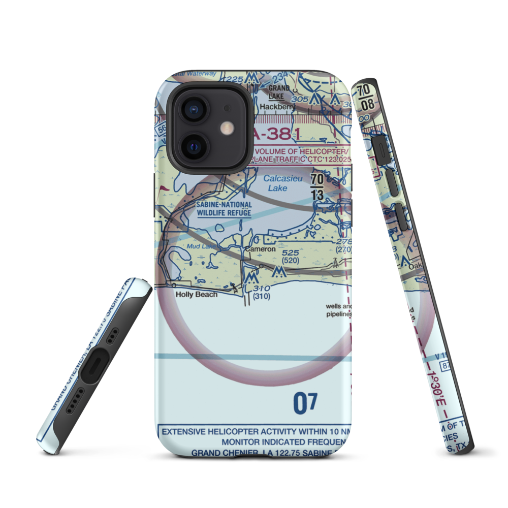Cameron Airstrip (1LS5) VFR Sectional  Tough iPhone Case iPhone 12 model shown