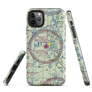 Camilla Mitchell County Airport (CXU) VFR Sectional  Tough iPhone Case