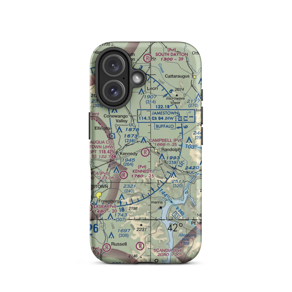 Campbell Field (85NK) VFR Sectional  Tough iPhone Case iPhone 16 model shown