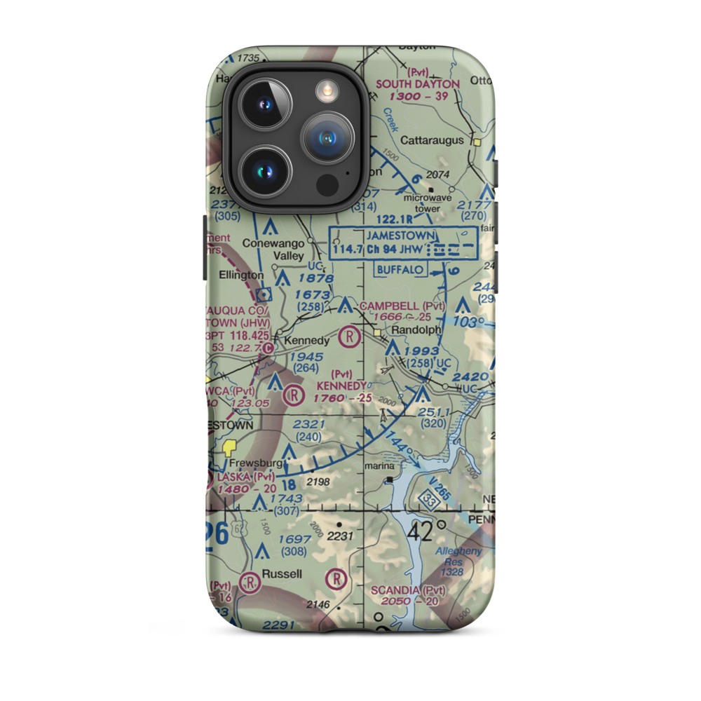 Campbell Field (85NK) VFR Sectional  Tough iPhone Case iPhone 16 Pro Max model shown