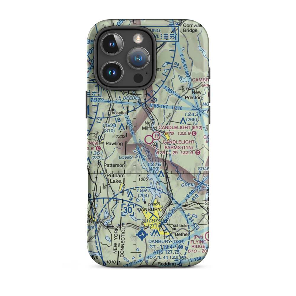 Candlelight Farms Airport (11N) VFR Sectional  Tough iPhone Case iPhone 16 Pro Max model shown