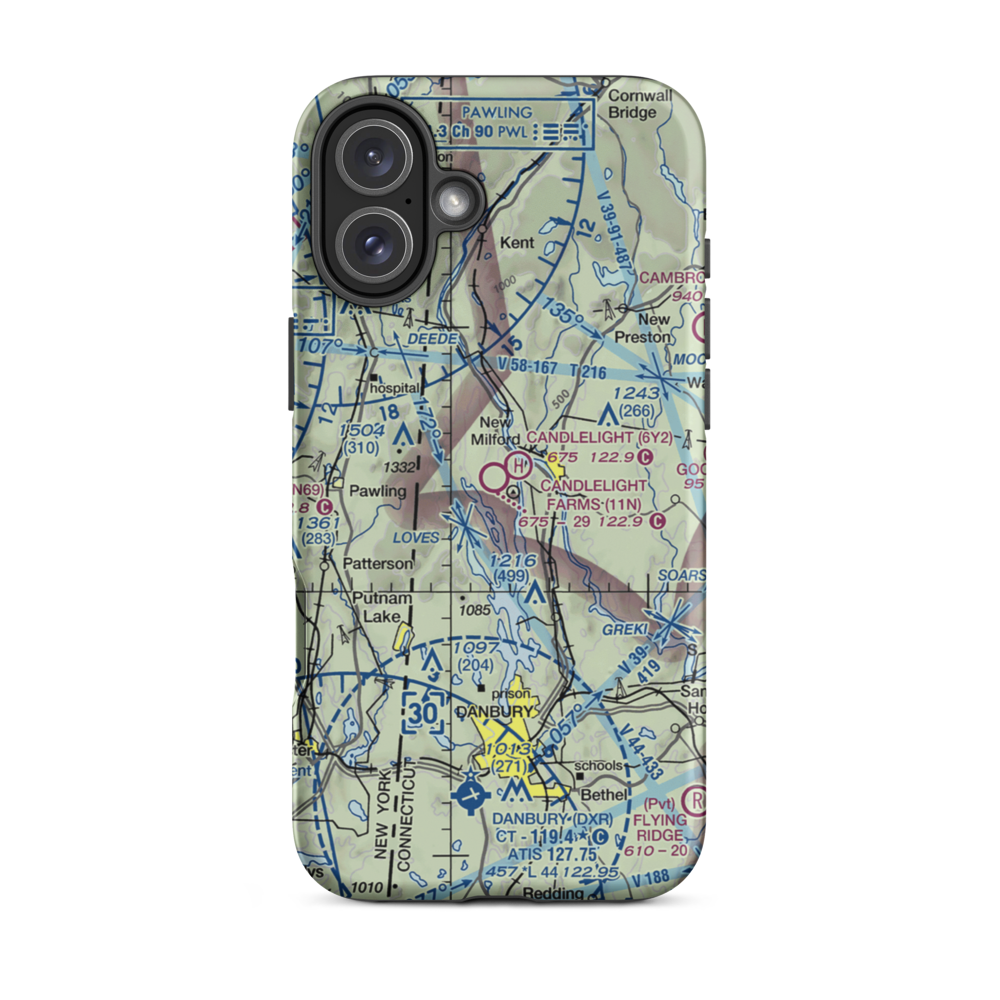 Candlelight Heliport (6Y2) VFR Sectional  Tough iPhone Case iPhone 16 Plus model shown