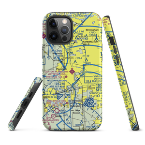 Canton-Plymouth-Mettetal Airport (1D2) VFR Sectional  Tough iPhone Case