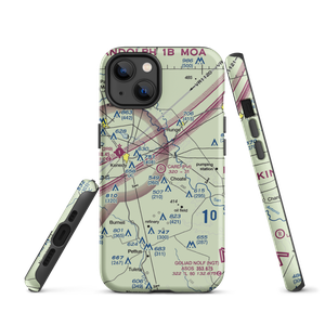 Card Airfield (4XA2) VFR Sectional  Tough iPhone Case