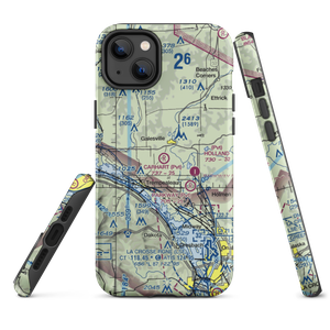 Carhart Farms Airport (4WI8) VFR Sectional  Tough iPhone Case