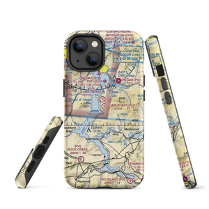 Carlin Bay Airport (ID43) VFR Sectional  Tough iPhone Case