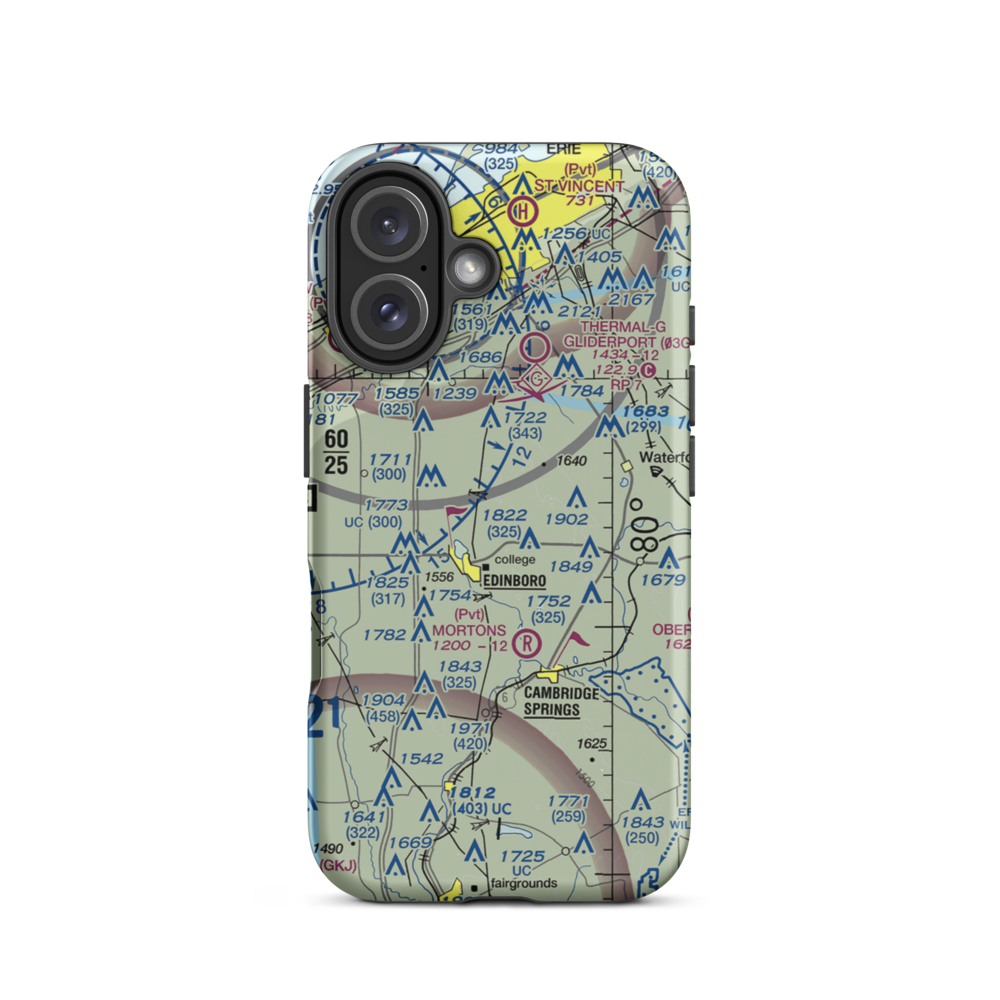 Carlson Airport (PN06) VFR Sectional  Tough iPhone Case iPhone 16 model shown