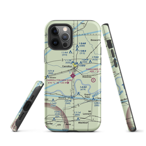 Carrollton Memorial Airport (K26) VFR Sectional  Tough iPhone Case