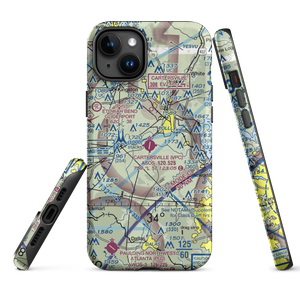 Cartersville Airport (VPC) VFR Sectional  Tough iPhone Case