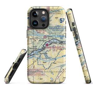 Cascade Locks State Airport (CZK) VFR Sectional  Tough iPhone Case