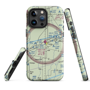 Casey Municipal Airport (1H8) VFR Sectional  Tough iPhone Case