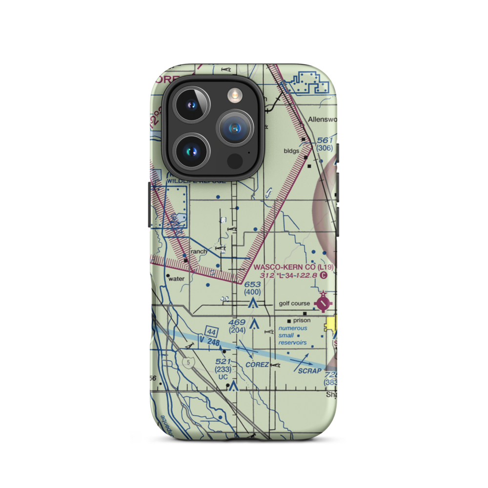 Cashen Airport (38CA) VFR Sectional  Tough iPhone Case iPhone 16 Pro model shown