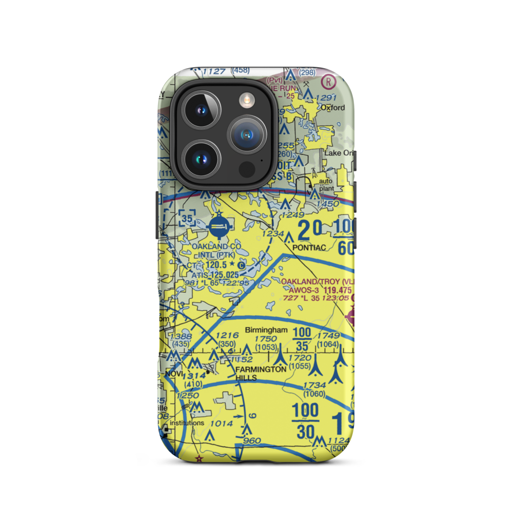 Cass Lake-Cove Island Seaplane Base (51MI) VFR Sectional  Tough iPhone Case iPhone 16 Pro model shown