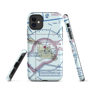 Catalina Airport (AVX) VFR Sectional  Tough iPhone Case