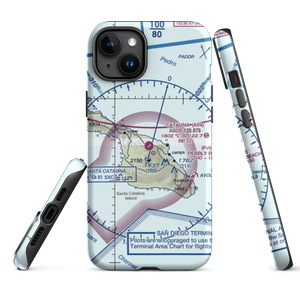 Catalina Airport (AVX) VFR Sectional  Tough iPhone Case