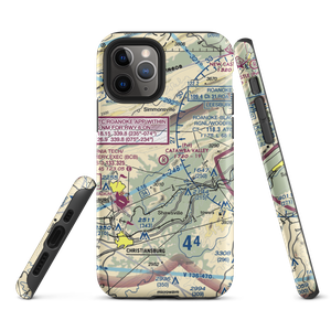 Catawba Valley Airport (VA10) VFR Sectional  Tough iPhone Case