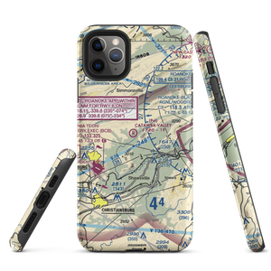 Catawba Valley Airport (VA10) VFR Sectional  Tough iPhone Case