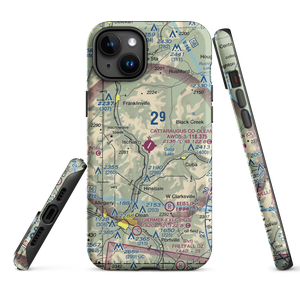 Cattaraugus County-Olean Airport (OLE) VFR Sectional  Tough iPhone Case