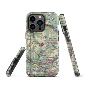 Cattaraugus County-Olean Airport (OLE) VFR Sectional  Tough iPhone Case