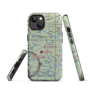 Cedar Island Airport (WI10) VFR Sectional  Tough iPhone Case