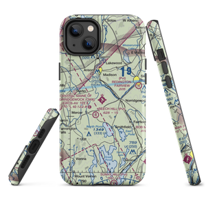 Central Maine Airport of Norridgewock (OWK) VFR Sectional  Tough iPhone Case