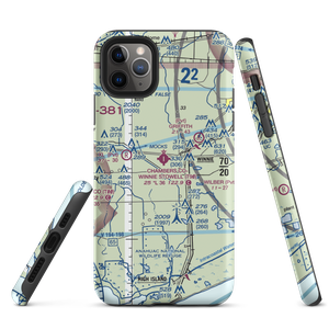 Chambers County Winnie Stowell Airport (T90) VFR Sectional  Tough iPhone Case