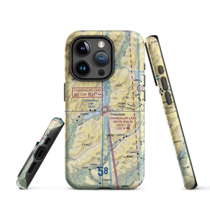 Chandalar Lake Airport (WCR) VFR Sectional  Tough iPhone Case