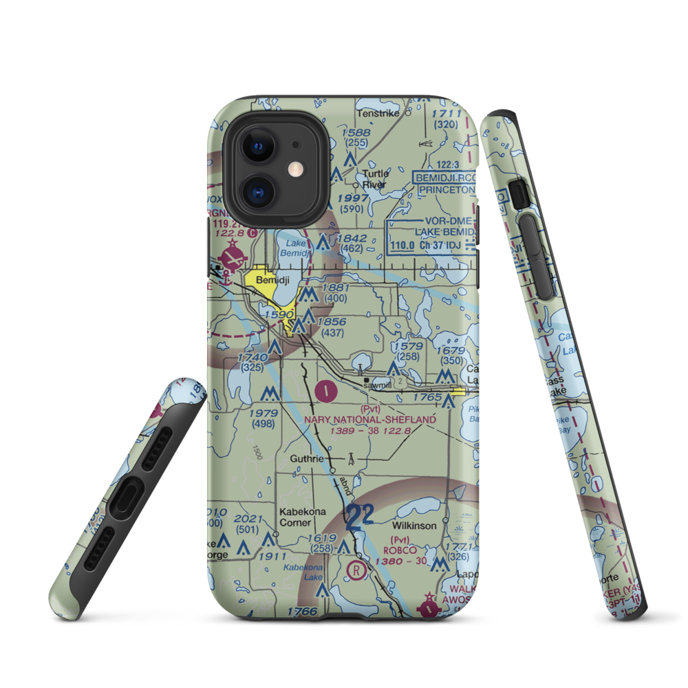 Chandler Personal Use Airport (38MN) VFR Sectional  Tough iPhone Case iPhone 11 model shown