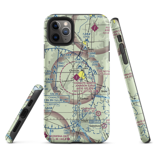 Chanute Martin Johnson Airport (CNU) VFR Sectional  Tough iPhone Case