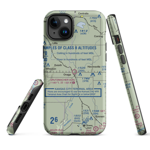 Charles E Grutzmacher Municipal Airport (52K) VFR Sectional  Tough iPhone Case