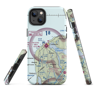 Charlevoix Municipal Airport (CVX) VFR Sectional  Tough iPhone Case