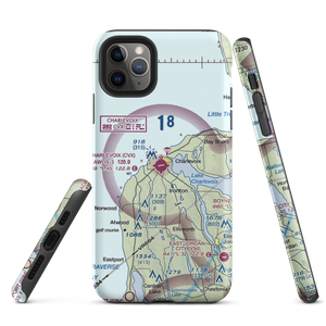 Charlevoix Municipal Airport (CVX) VFR Sectional  Tough iPhone Case