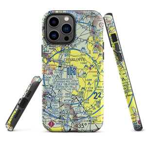 Charlotte Douglas International Airport (CLT) VFR Sectional  Tough iPhone Case