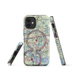 Chase City Municipal Airport (CXE) VFR Sectional  Tough iPhone Case