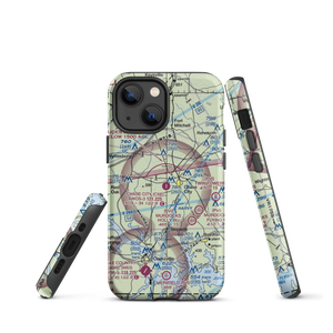 Chase City Municipal Airport (CXE) VFR Sectional  Tough iPhone Case