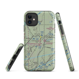 Chase County Airport (9K0) VFR Sectional  Tough iPhone Case