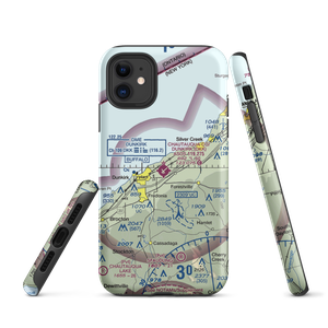 Chautauqua County-Dunkirk Airport (DKK) VFR Sectional  Tough iPhone Case