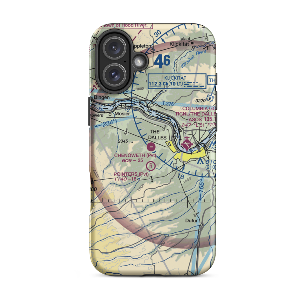Chenoweth Airpark (6OR2) VFR Sectional  Tough iPhone Case iPhone 16 Plus model shown