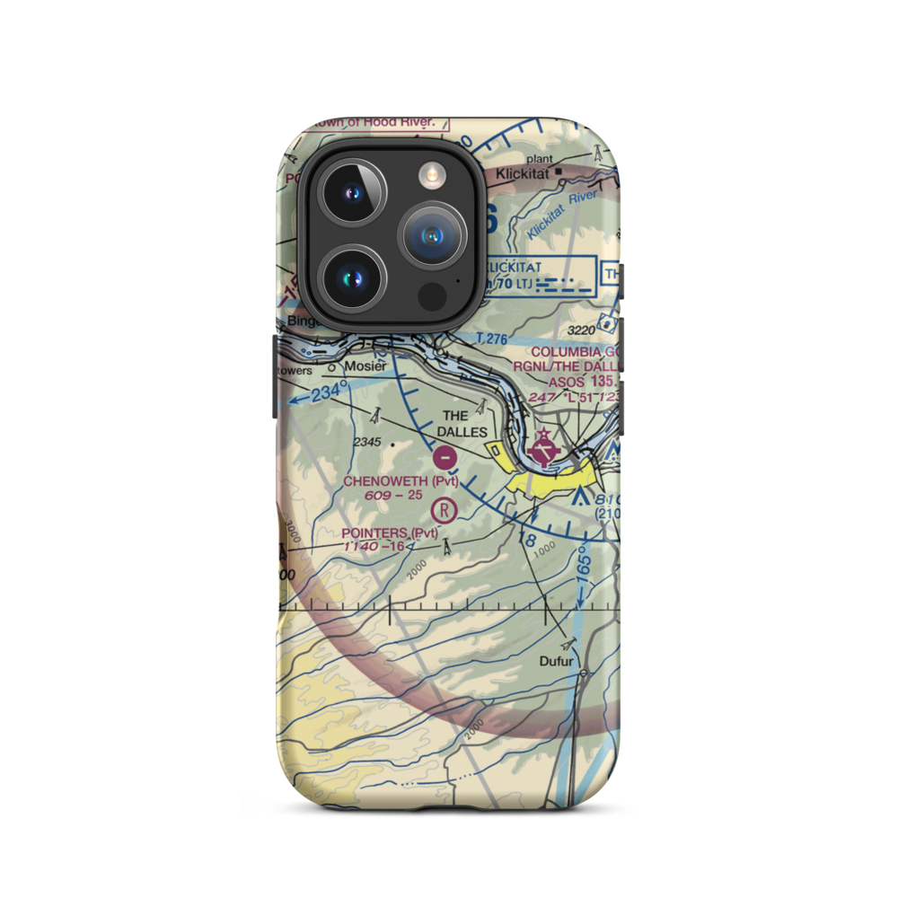 Chenoweth Airpark (6OR2) VFR Sectional  Tough iPhone Case iPhone 16 Pro model shown