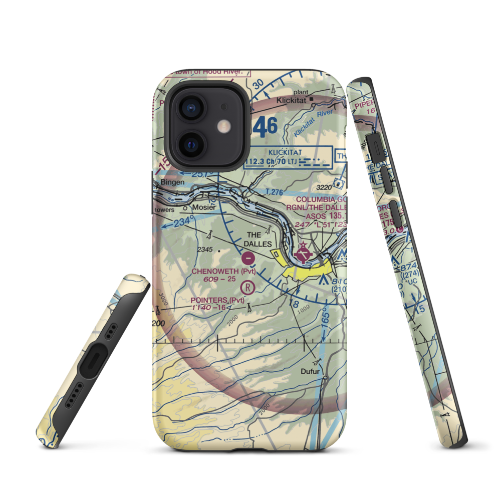 Chenoweth Airpark (6OR2) VFR Sectional  Tough iPhone Case iPhone 12 model shown
