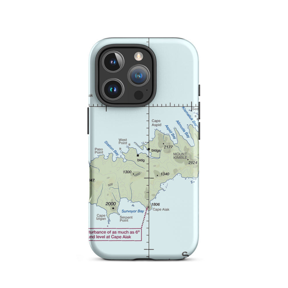 Chernofski Harbor Seaplane Base (KCN) VFR Sectional  Tough iPhone Case iPhone 16 Pro model shown