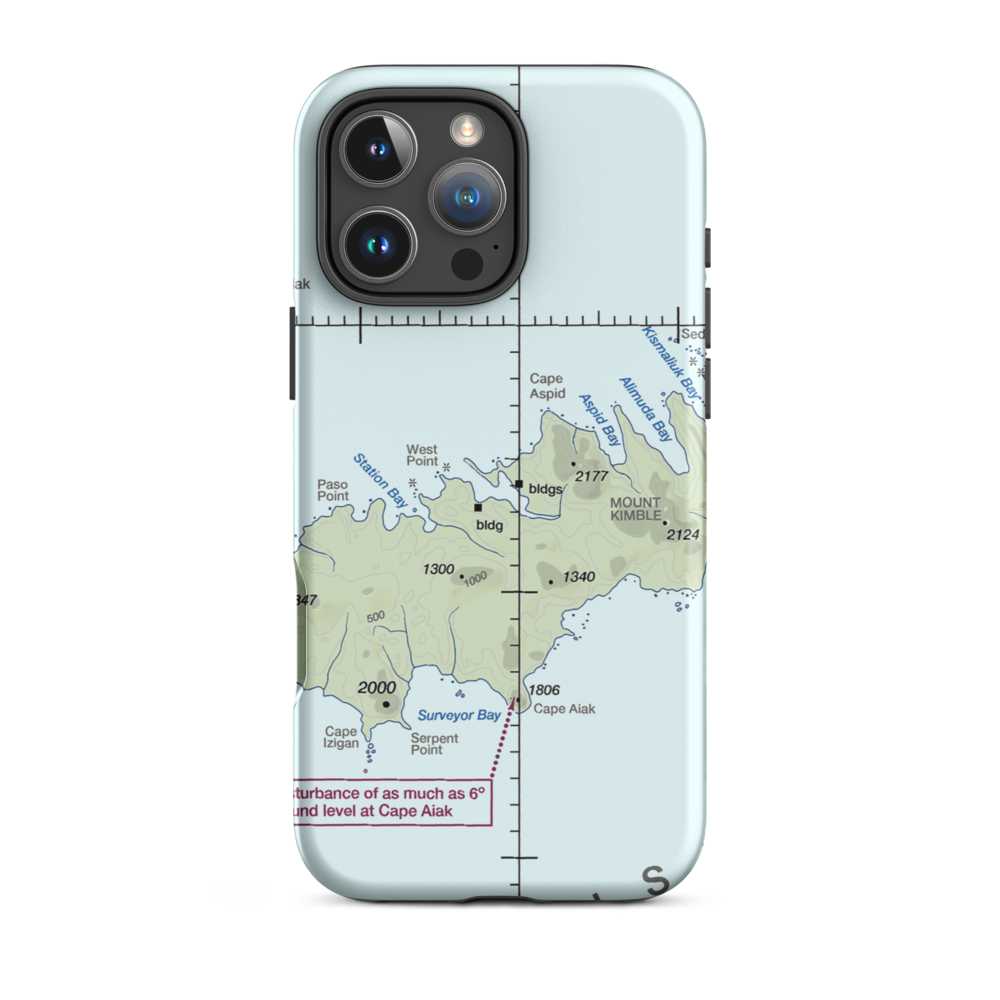 Chernofski Harbor Seaplane Base (KCN) VFR Sectional  Tough iPhone Case iPhone 16 Pro Max model shown