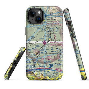 Cherokee County Airport (CNI) VFR Sectional  Tough iPhone Case