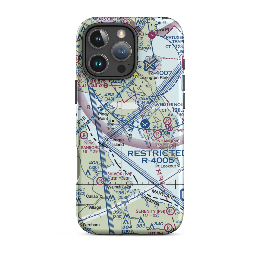 Cherry Field (2MD6) VFR Sectional  Tough iPhone Case iPhone 16 Pro Max model shown