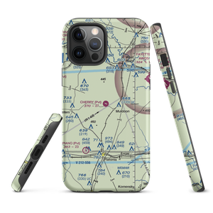 Cherry Spraying Service Airport (XS24) VFR Sectional  Tough iPhone Case