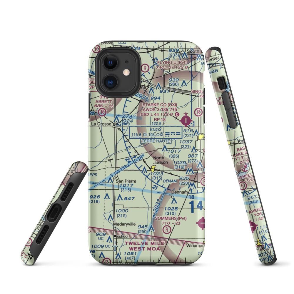 Chesak Airport (4II4) VFR Sectional  Tough iPhone Case iPhone 11 model shown